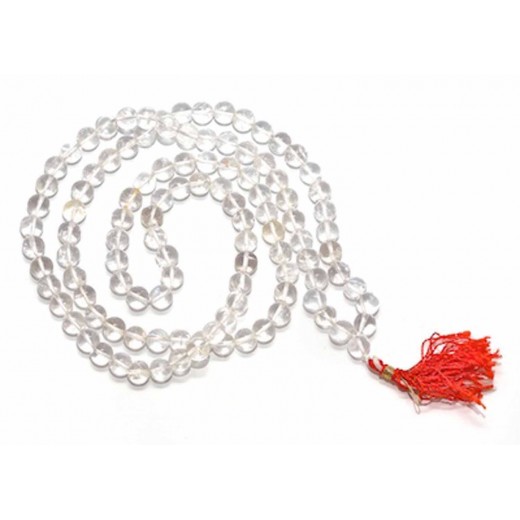 6-7 MM Crystal Mala 108+1 Beads Premium Quality 